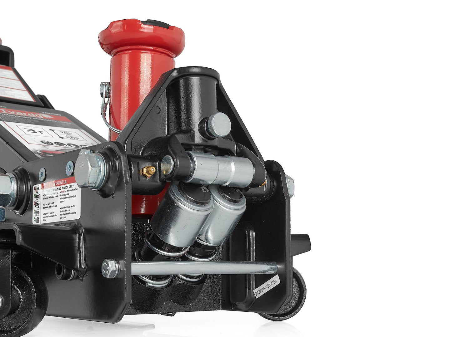 Cric hidraulic cu dublu cilindru tip crocodil cu talie joasa si inaltator 2/3T 98-760mm