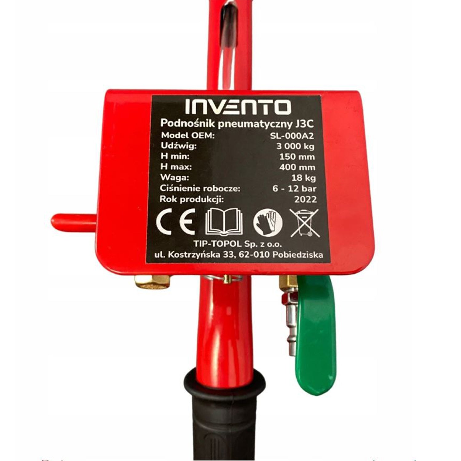 Cric pneumatic tip perna de aer 3T INVENTO