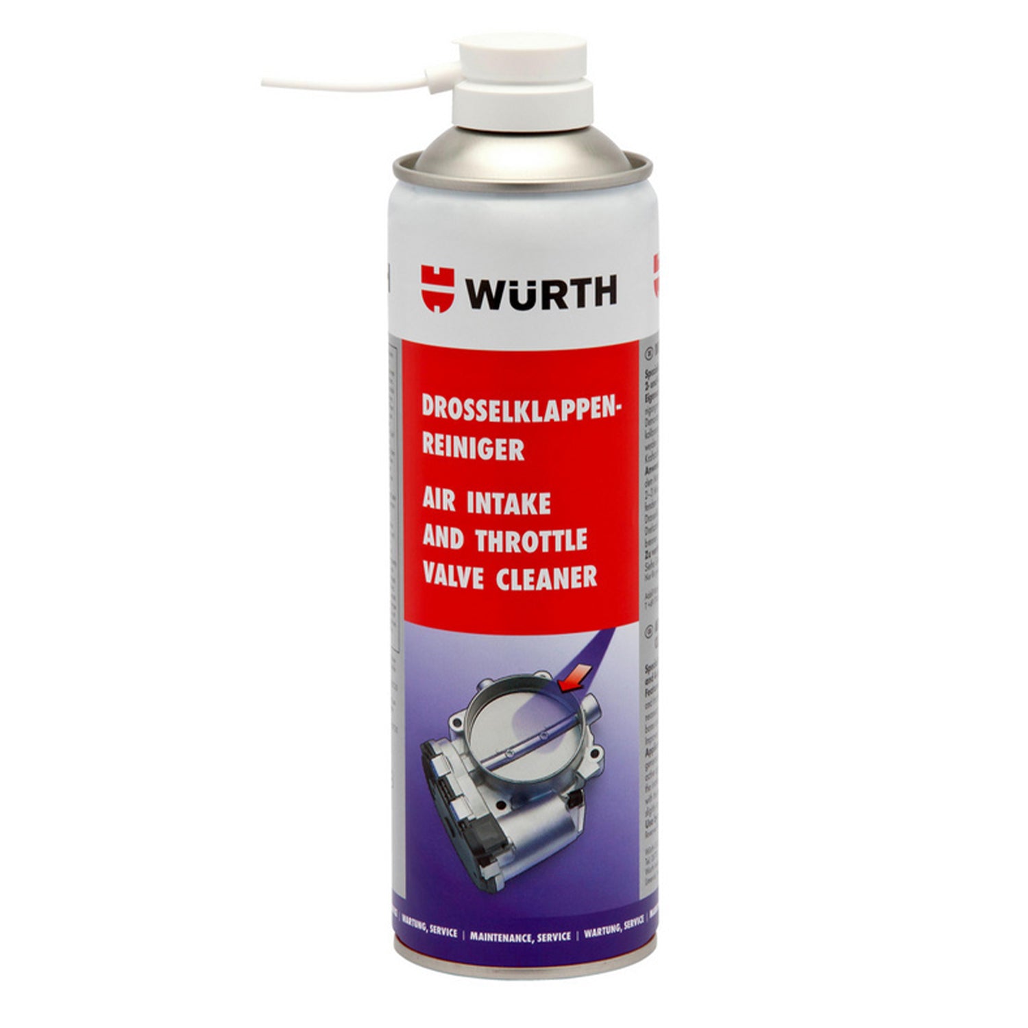 ﻿SPRAY CURATITOR PENTRU CARBURATOR SI CLAPETA ACCELERATIE 500ML WURTH