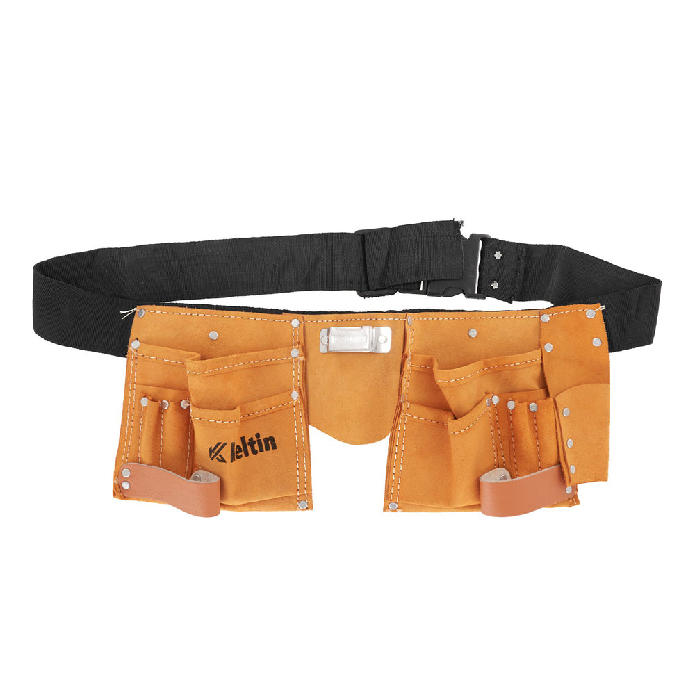Curea din piele pentru scule cu 11 buzunare