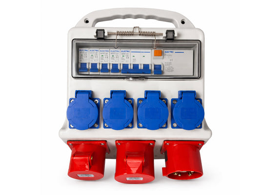 Cutie de distributie+protectie portabila 3x400V 4x230V IP44 GEBO TOOLS