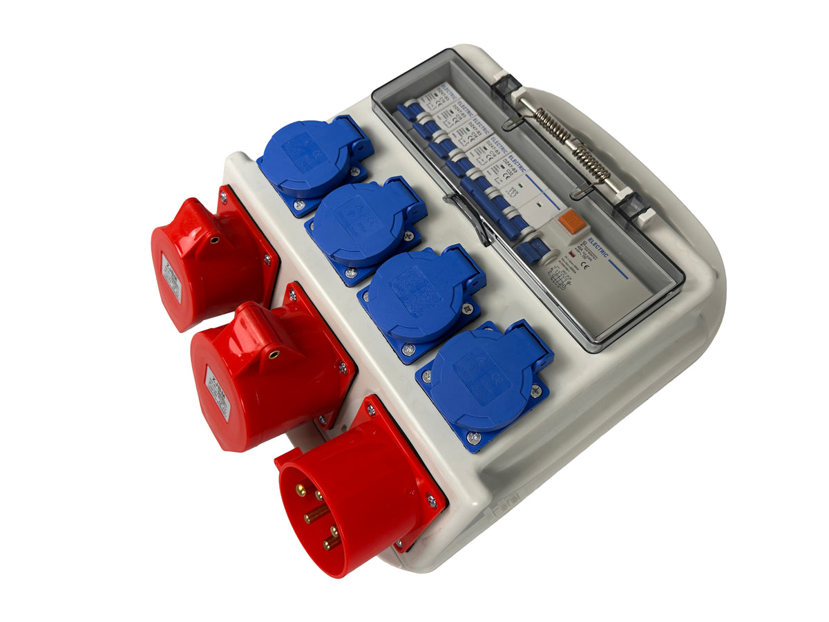 Cutie de distributie+protectie portabila 3x400V 4x230V IP44 GEBO TOOLS