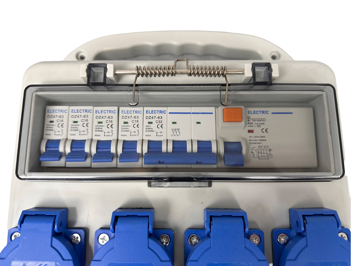Cutie de distributie+protectie portabila 3x400V 4x230V IP44 GEBO TOOLS