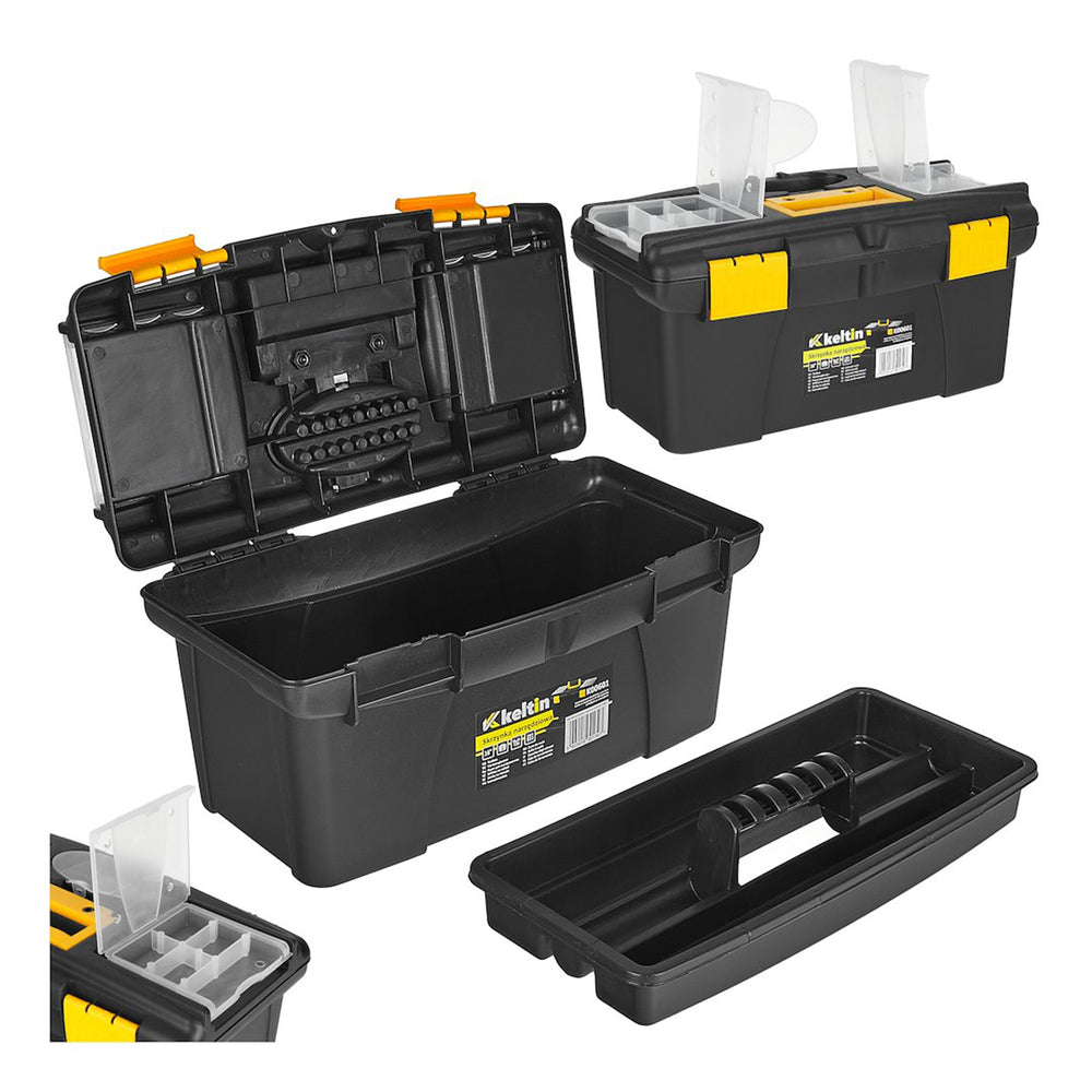 Cutie plastic pentru depozitare scule cu organizator 41x22x19.5 cm KELTIN