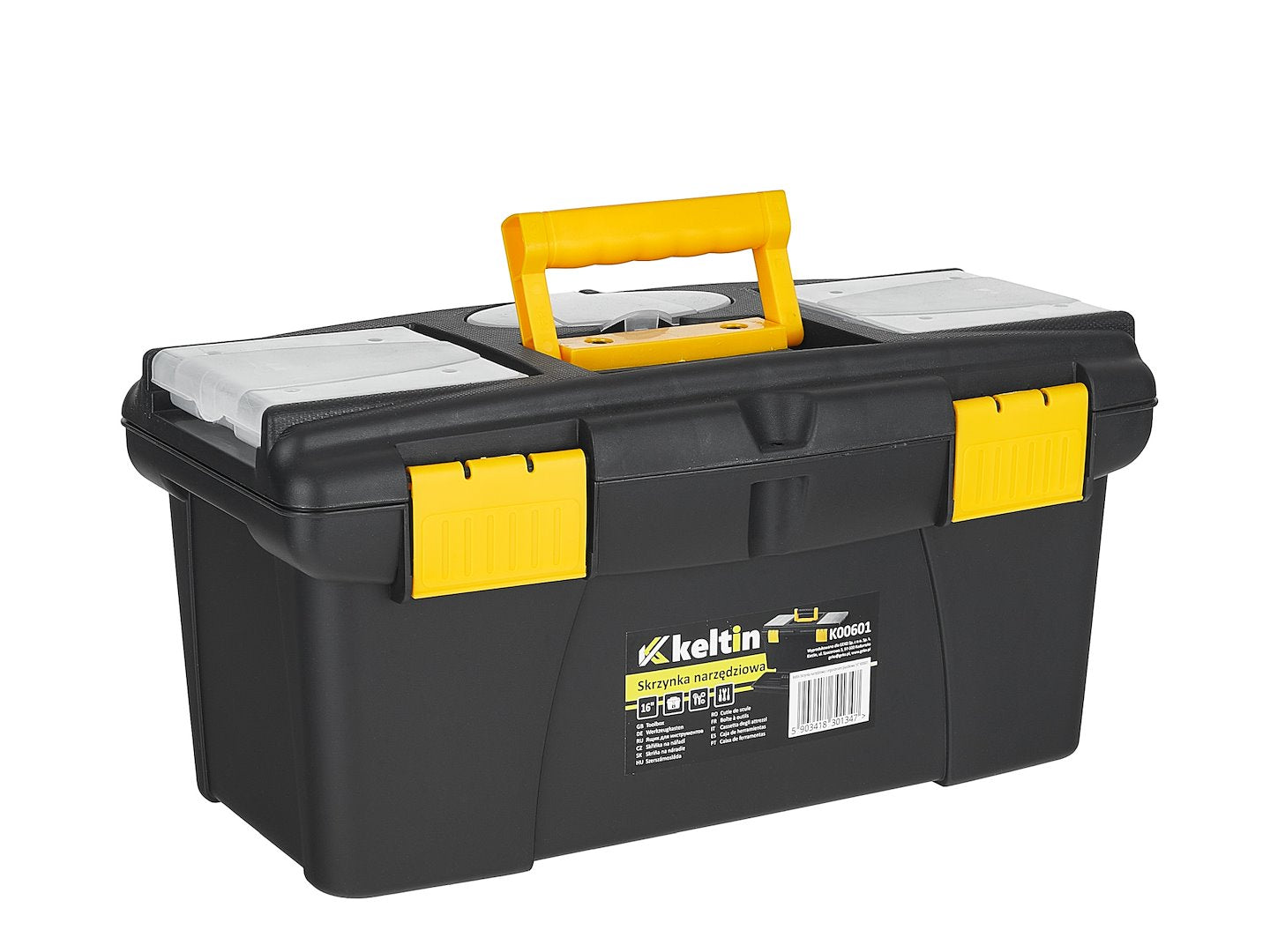 Cutie plastic pentru depozitare scule cu organizator 41x22x19.5 cm KELTIN