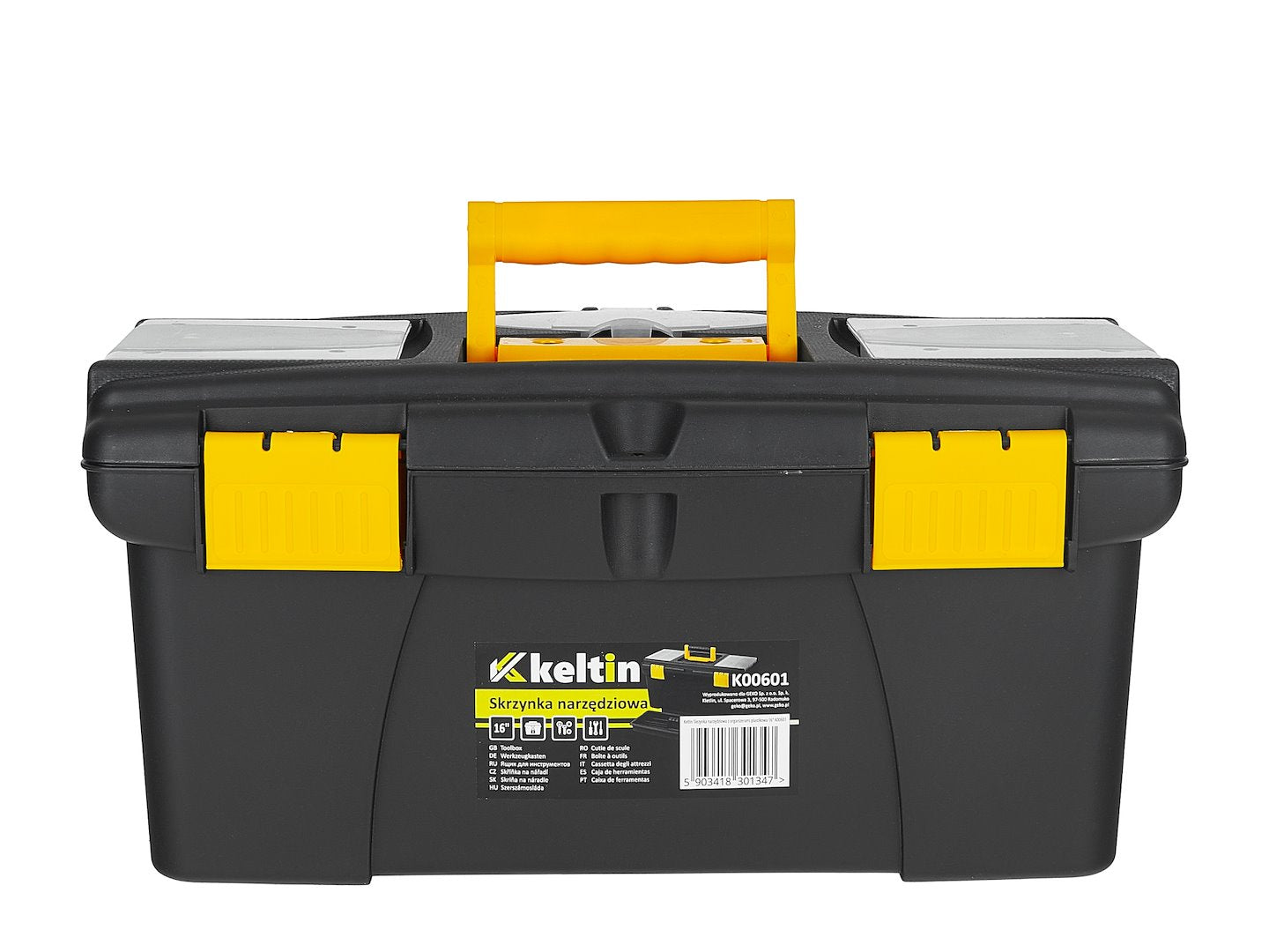 Cutie plastic pentru depozitare scule cu organizator 41x22x19.5 cm KELTIN
