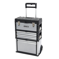 SET 3 CUTII MODULARE PENTRU SCULE - CU ROTI SI MANER TELESCOPIC - HBM