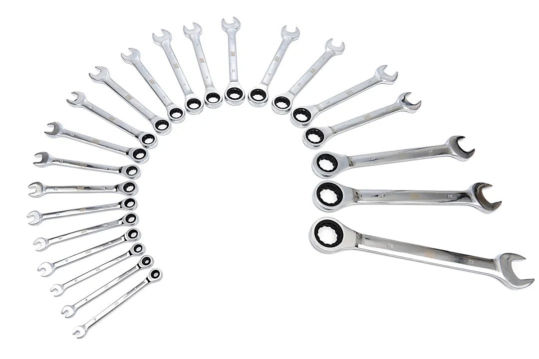 TRUSA CHEI COMBINATE CU CLICHET  6-32 MM 22 PIESE HBM