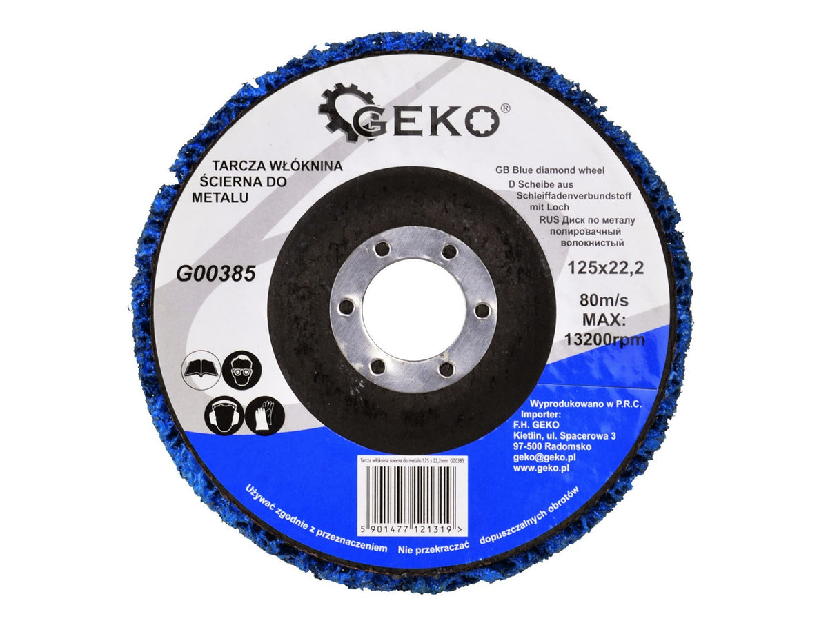 Disc abraziv pentru curatare rugina si vopsea 125 mm x 22.2mm