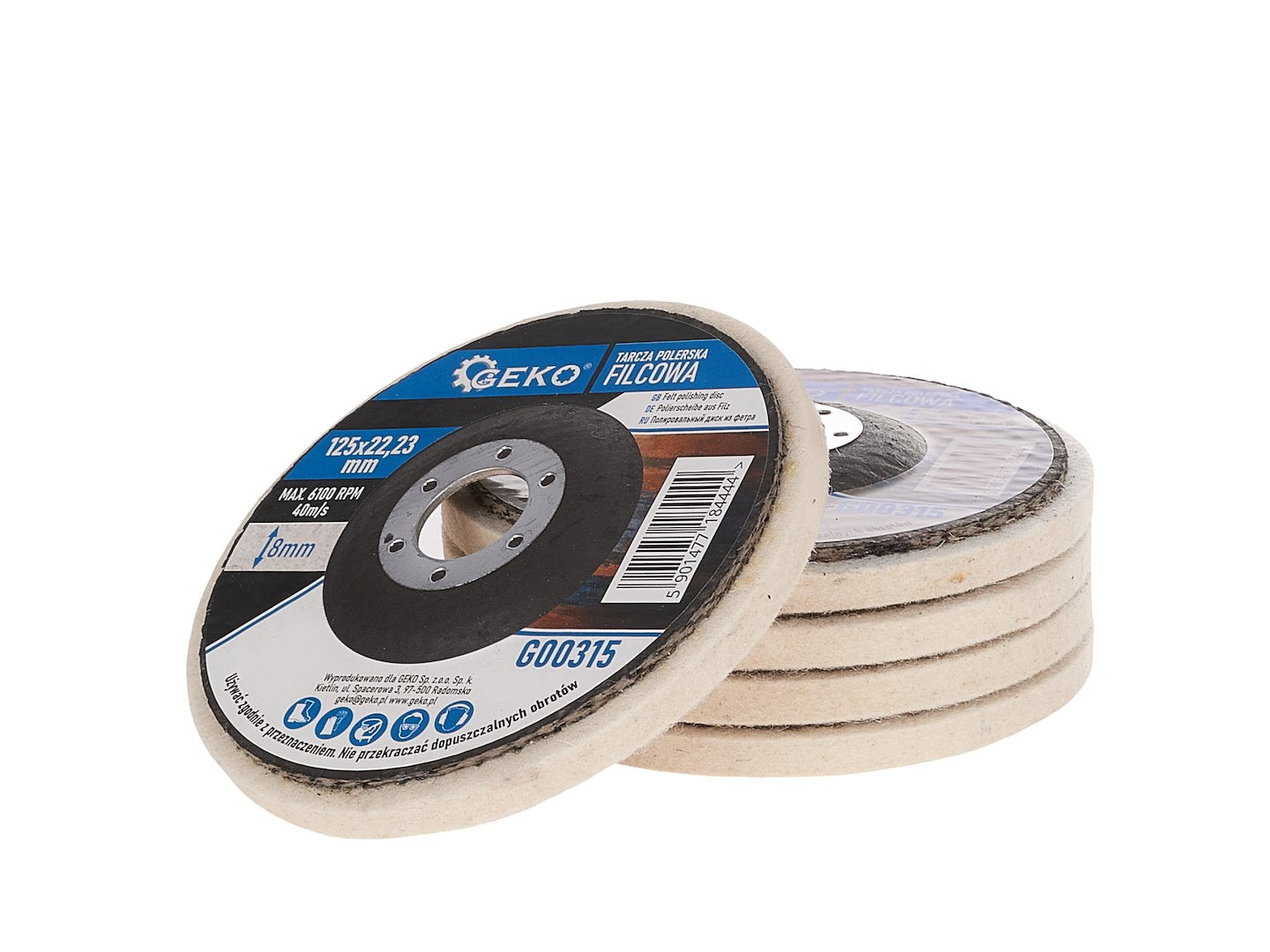 Disc abraziv pentru slefuire 125mm  GEKO