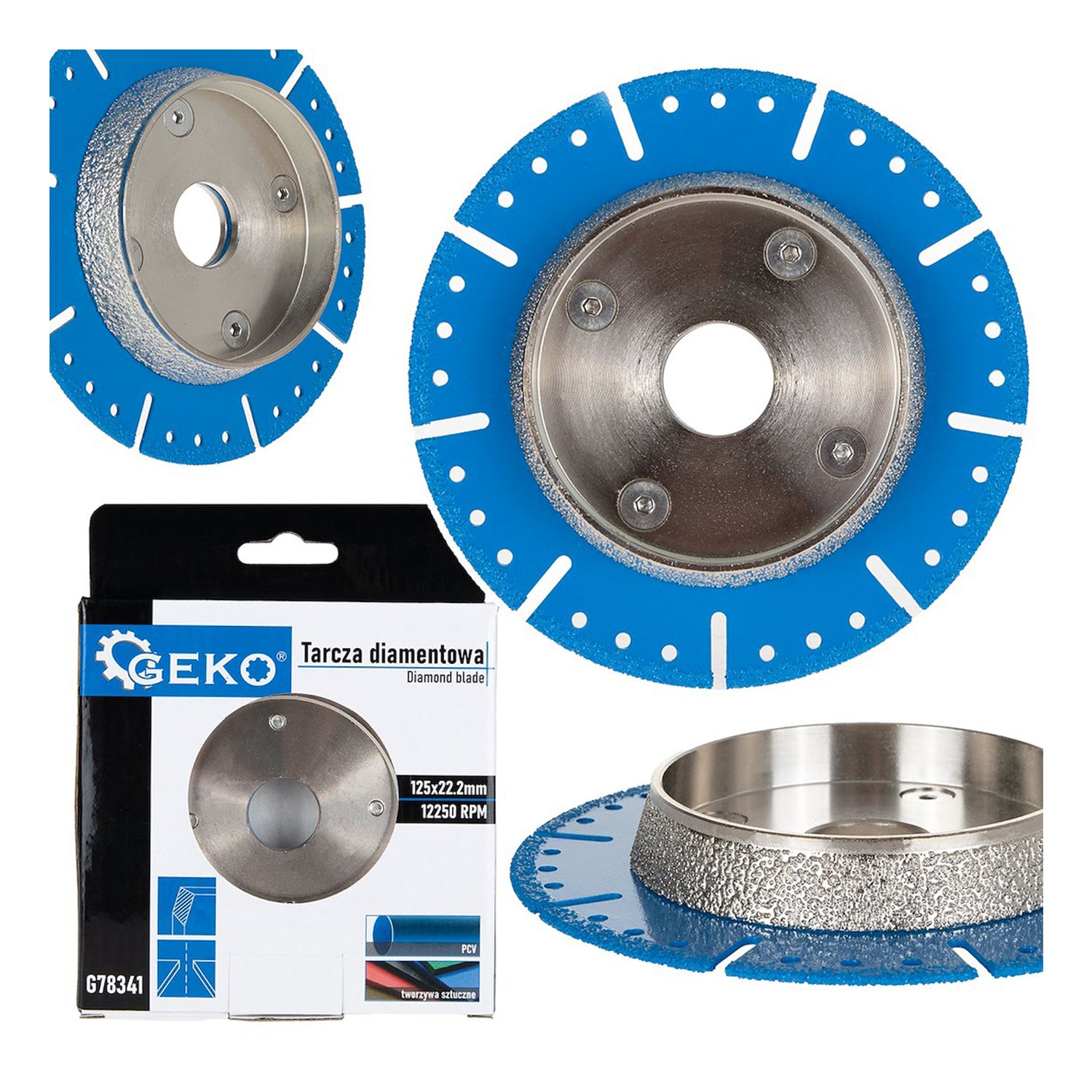 Disc diamantat 125 mm pentru taiere tevi PVC