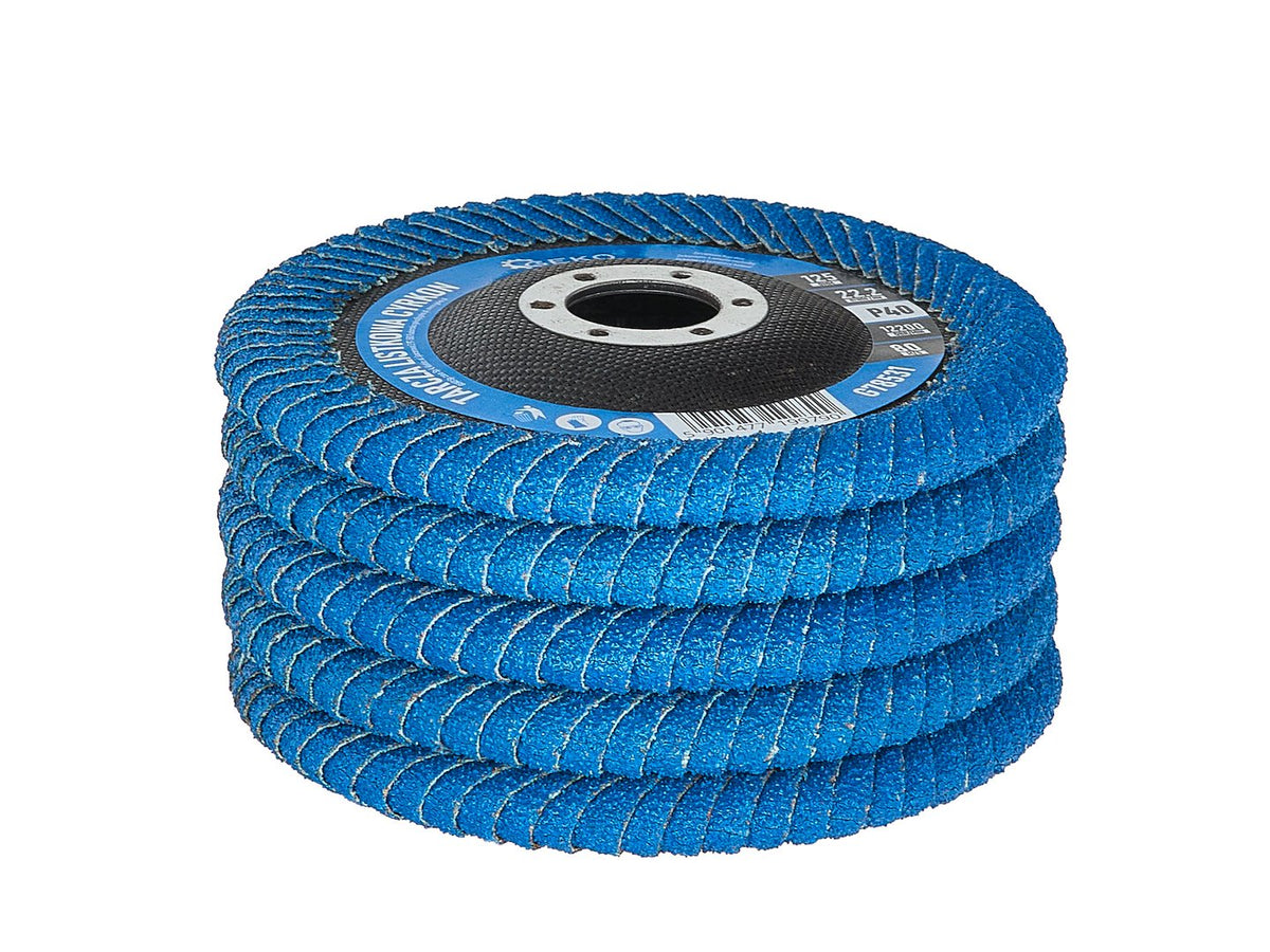 Disc lamelar din zirconiu pentru zone adanci de sudura 125mm P40