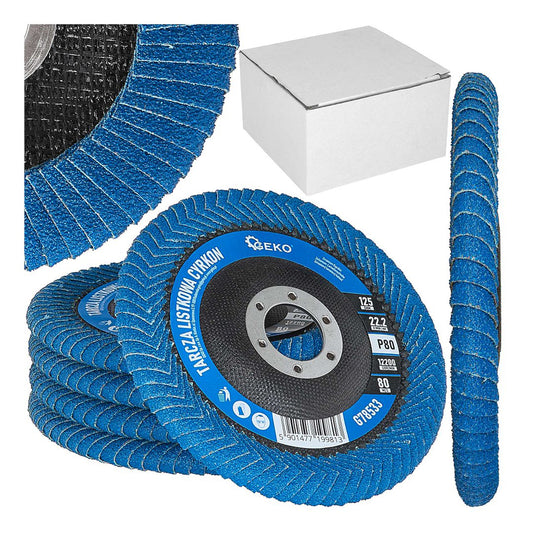 Disc lamelar din zirconiu pentru zone adanci de sudura 125mm p80