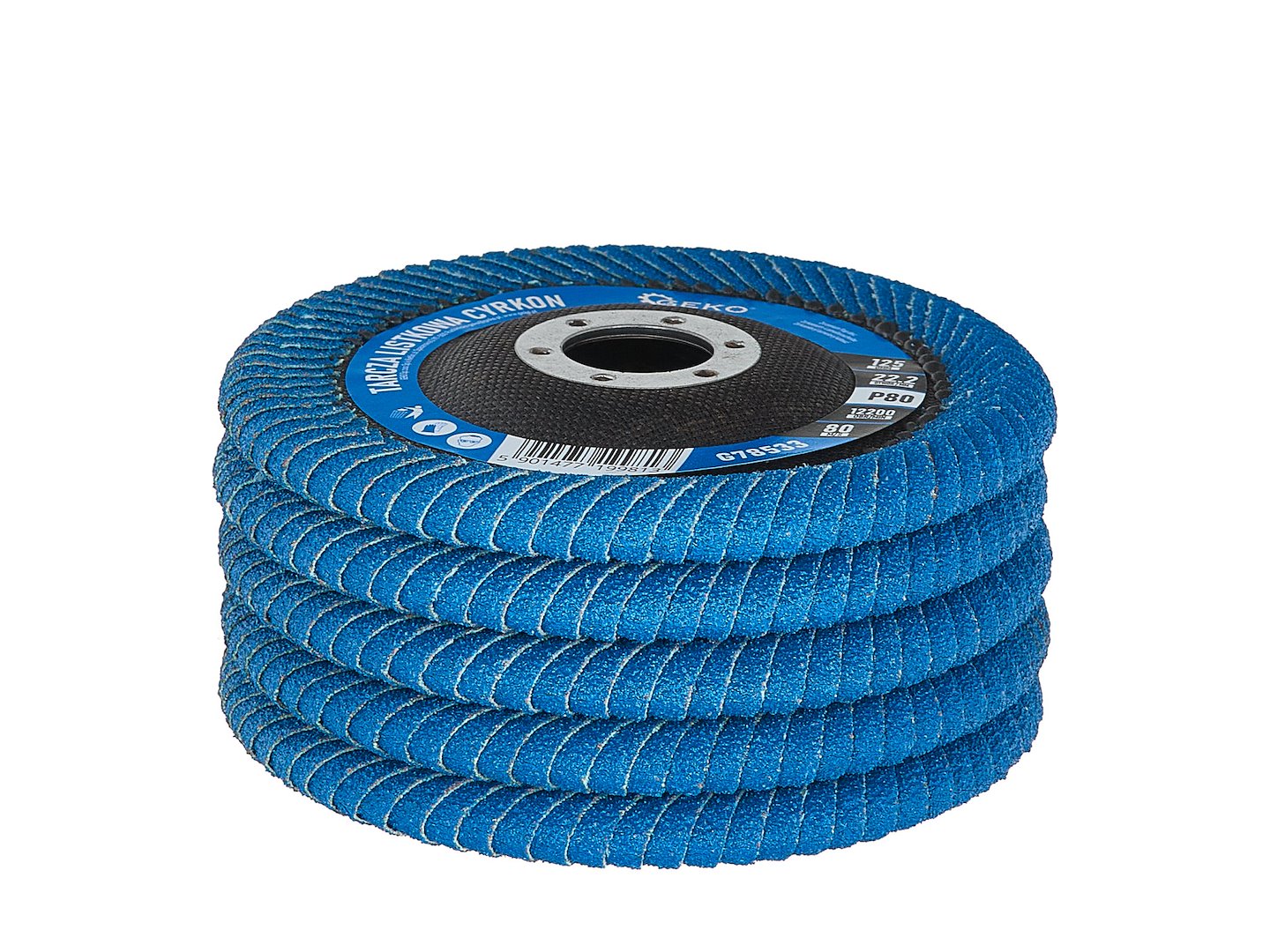 Disc lamelar din zirconiu pentru zone adanci de sudura 125mm p80