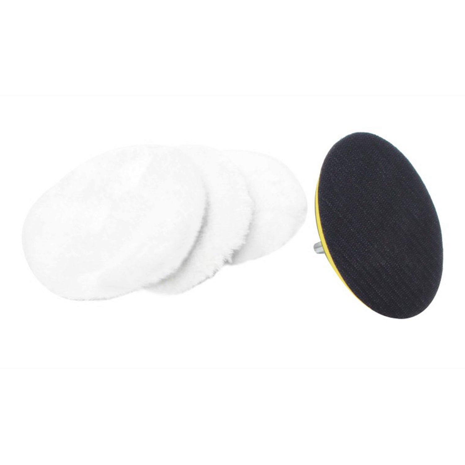 Disc pad cu set bureti lana polish auto 125mm m14 SATRA