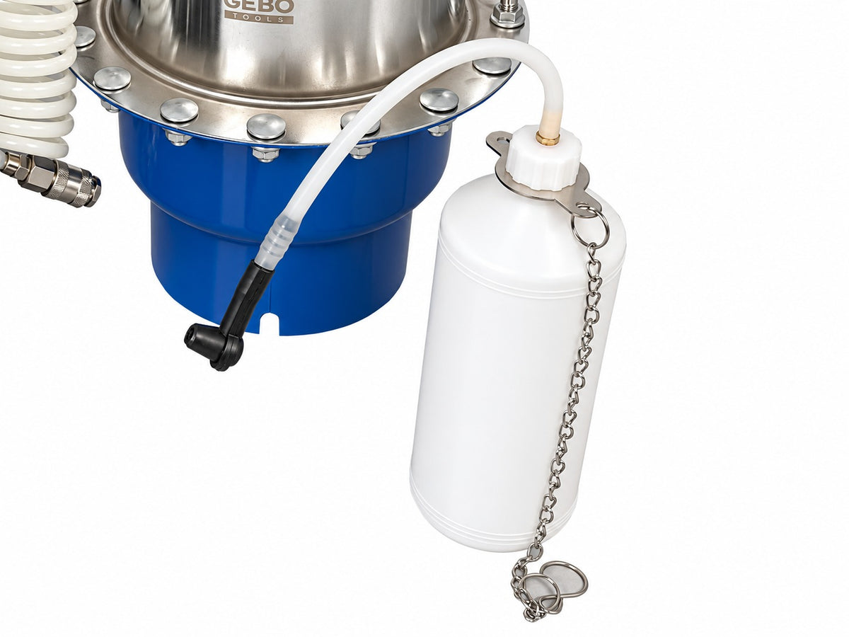 Dispozitiv de aerisit si schimbat lichid de frana universala cu adaptoare GEBO TOOLS