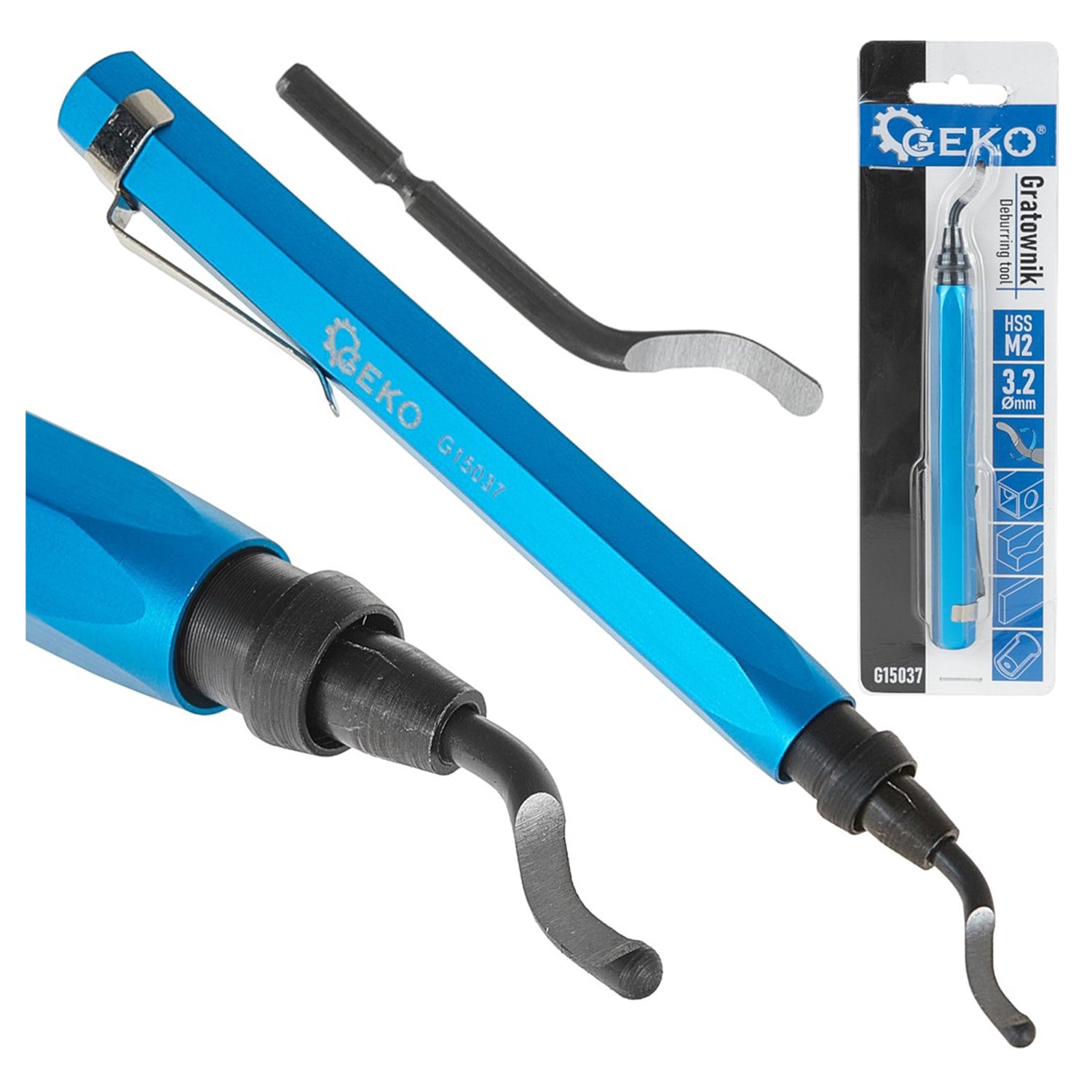 Dispozitiv de debavurat din aluminiu tip creion cu lama HSS m2 3.2mm