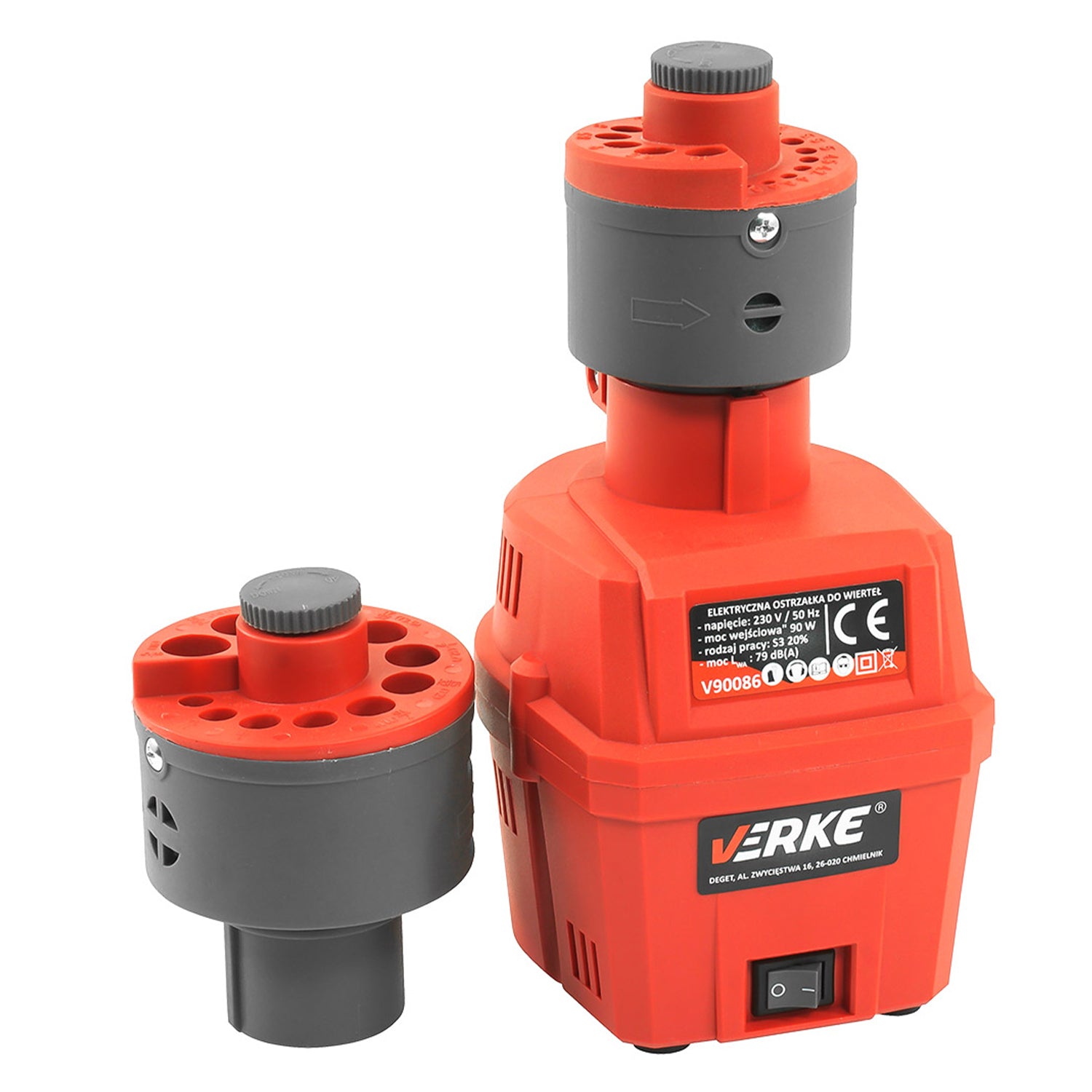 Dispozitiv electric de ascuțire burghie 90W VERKE