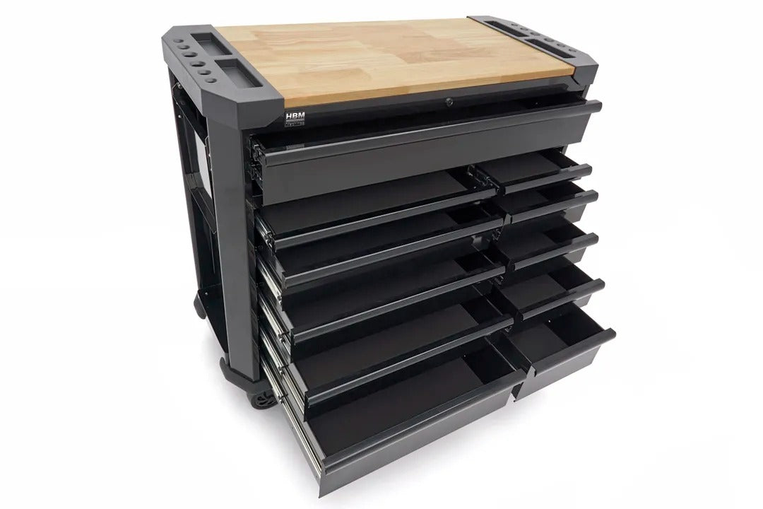 Dulap pentru scule cu 11 sertare si banc de lucru 109cm HBM MACHINES