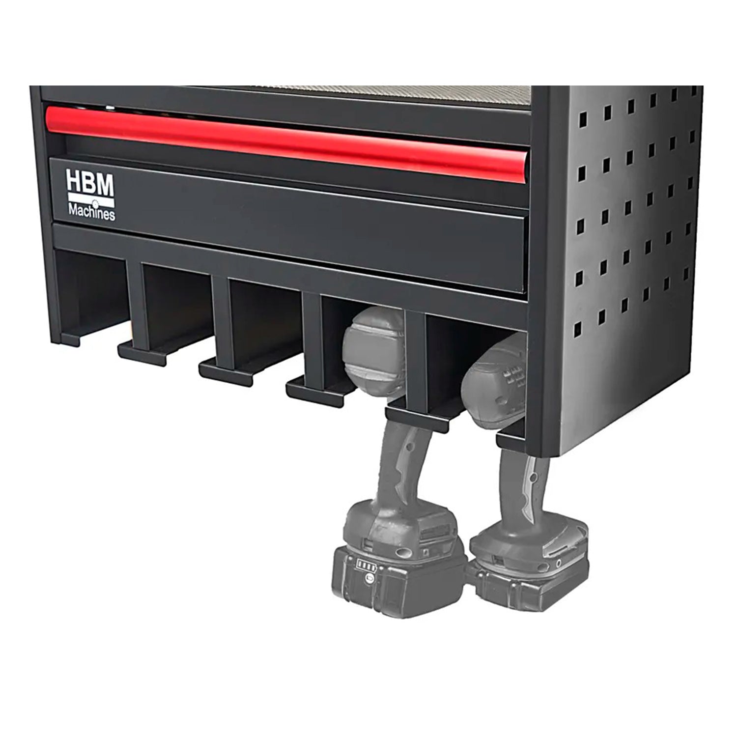 Dulap suspendat organizator de perete pentru scule electrice si pneumatice, 1 sertar, priza 220V