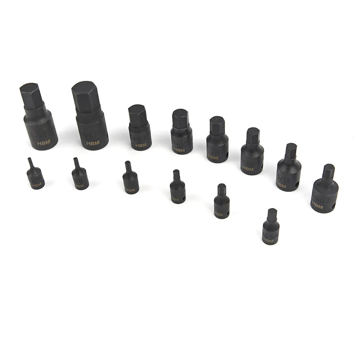 SET BITI IMBUS HEXAGON DE IMPACT IN INCH 14 PIESE HBM