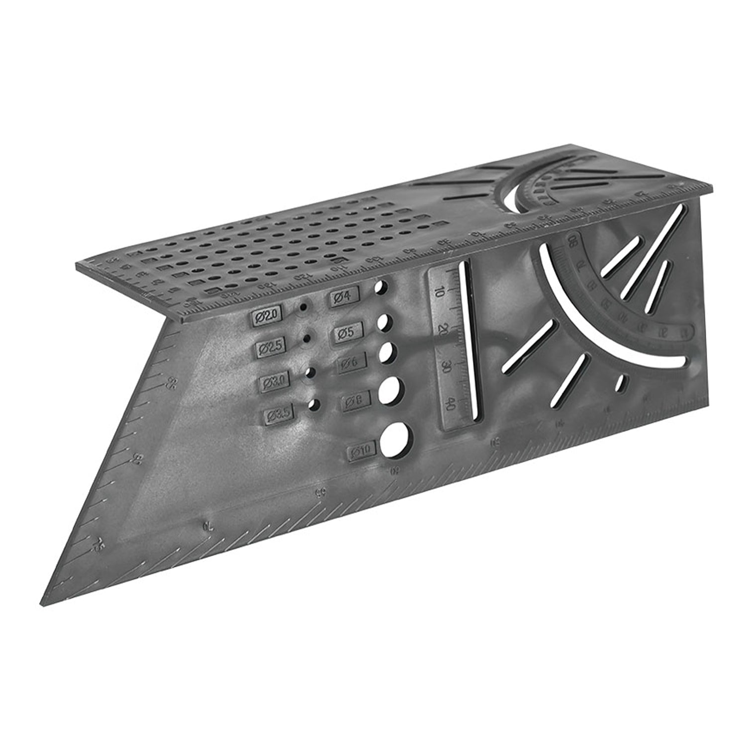 Echer coltar japonez 3D multifunctional 45°/90° pentru lemn tevi si masuratori precise - VERKE