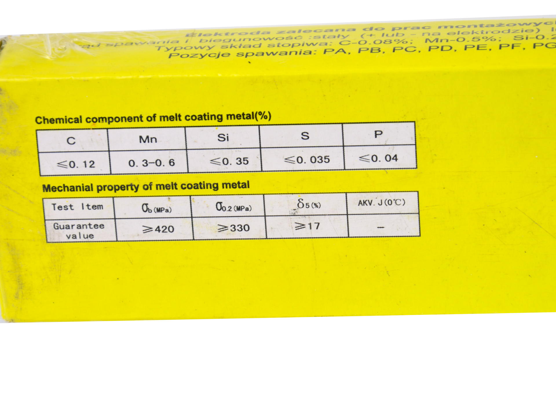 Electrozi de sudura aws e6013 2.5 mm x300 mm rutil-celuloza