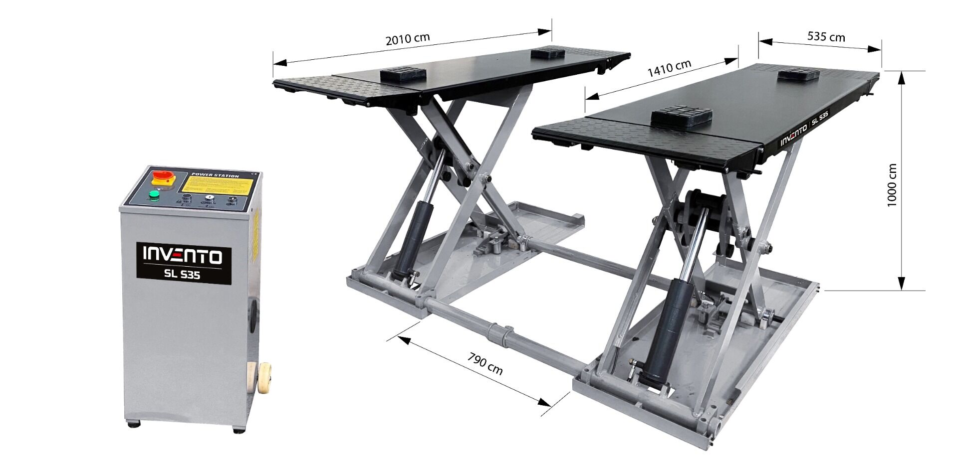 Elevator foarfeca mobil pentru vulcanizare 3.5 tone 220V INVENTO
