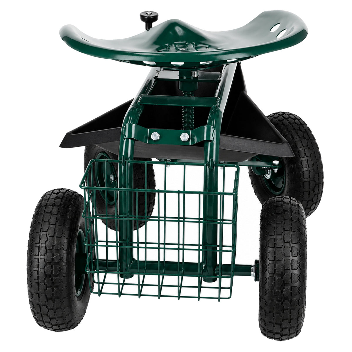 Carucior de gradina cu scaun rotativ 360°