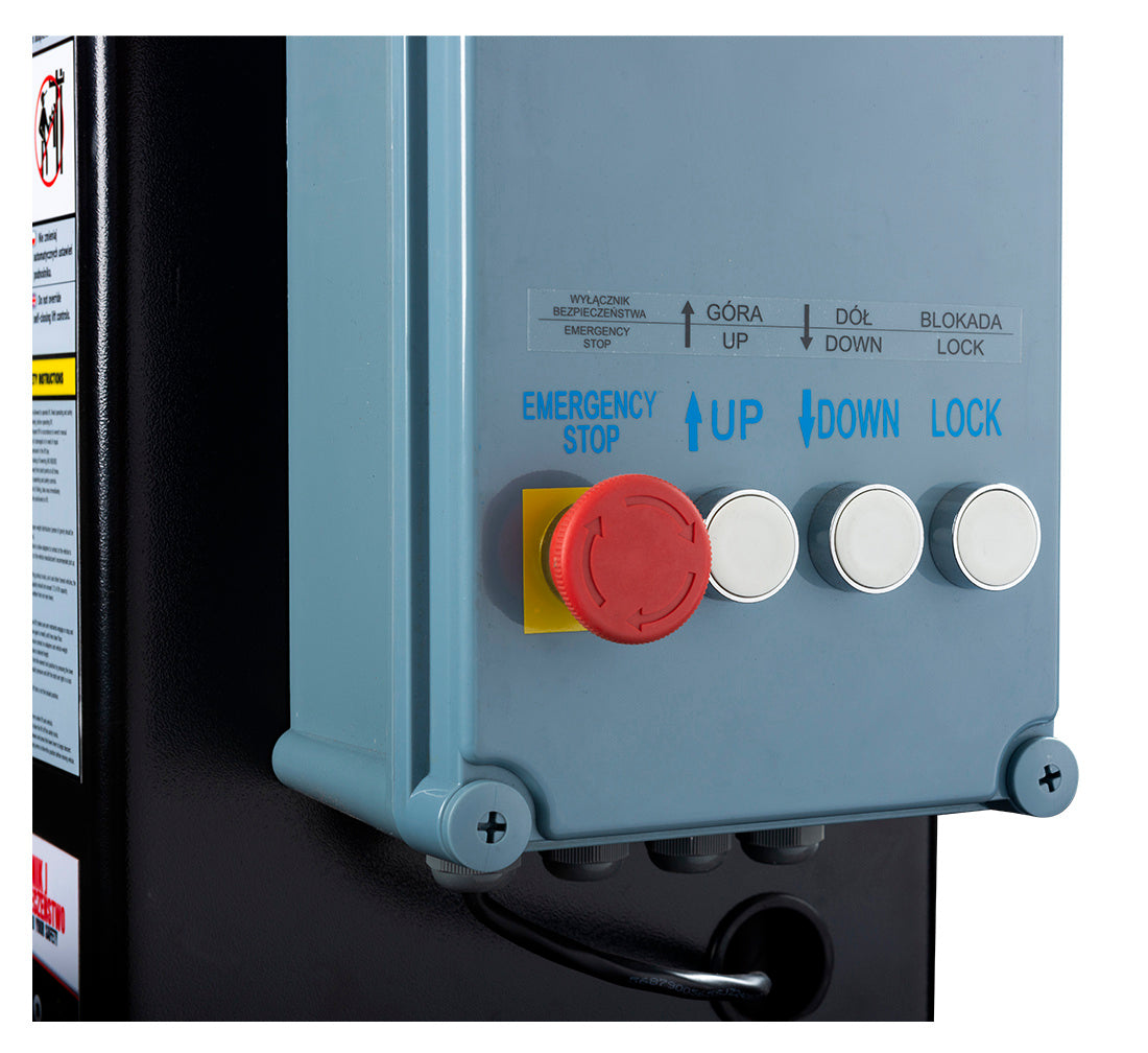 ELEVATOR AUTO 2 COLOANE 4T CU DEBLOCARE AUTOMATA ELECTROHIDRAULICA CU BRATE SIMETRICE 3 SEGMENTI 380V L-240 REDATS
