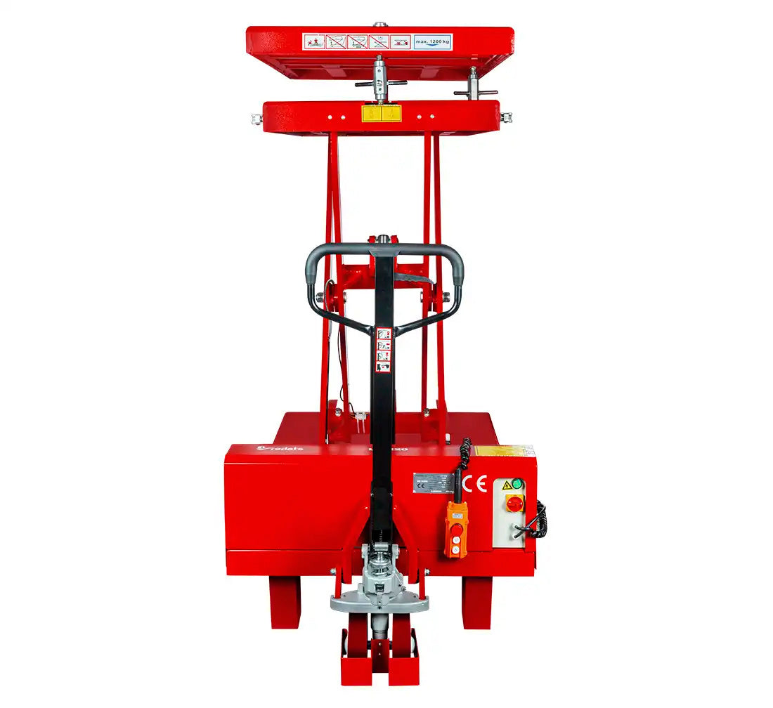 CARUCIOR HIDRAULIC CU MASA PENTRU RIDICAREA SI COBORAREA BATERIILOR AUTO ELECTRICE EV 1200KG LE-220 REDATS