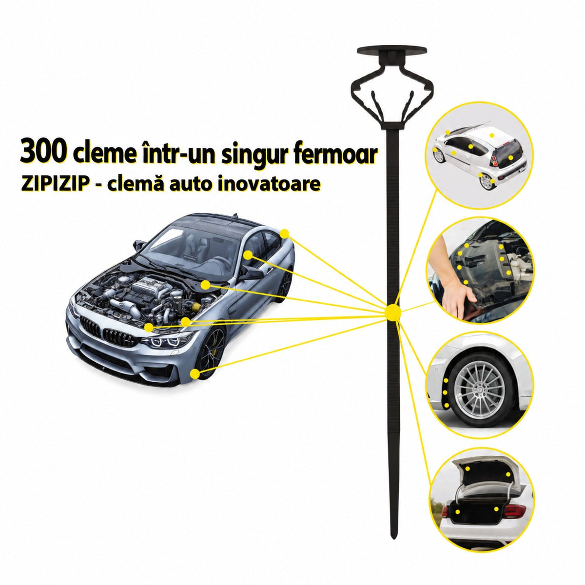 Clipsuri auto universale zipizip 10buc