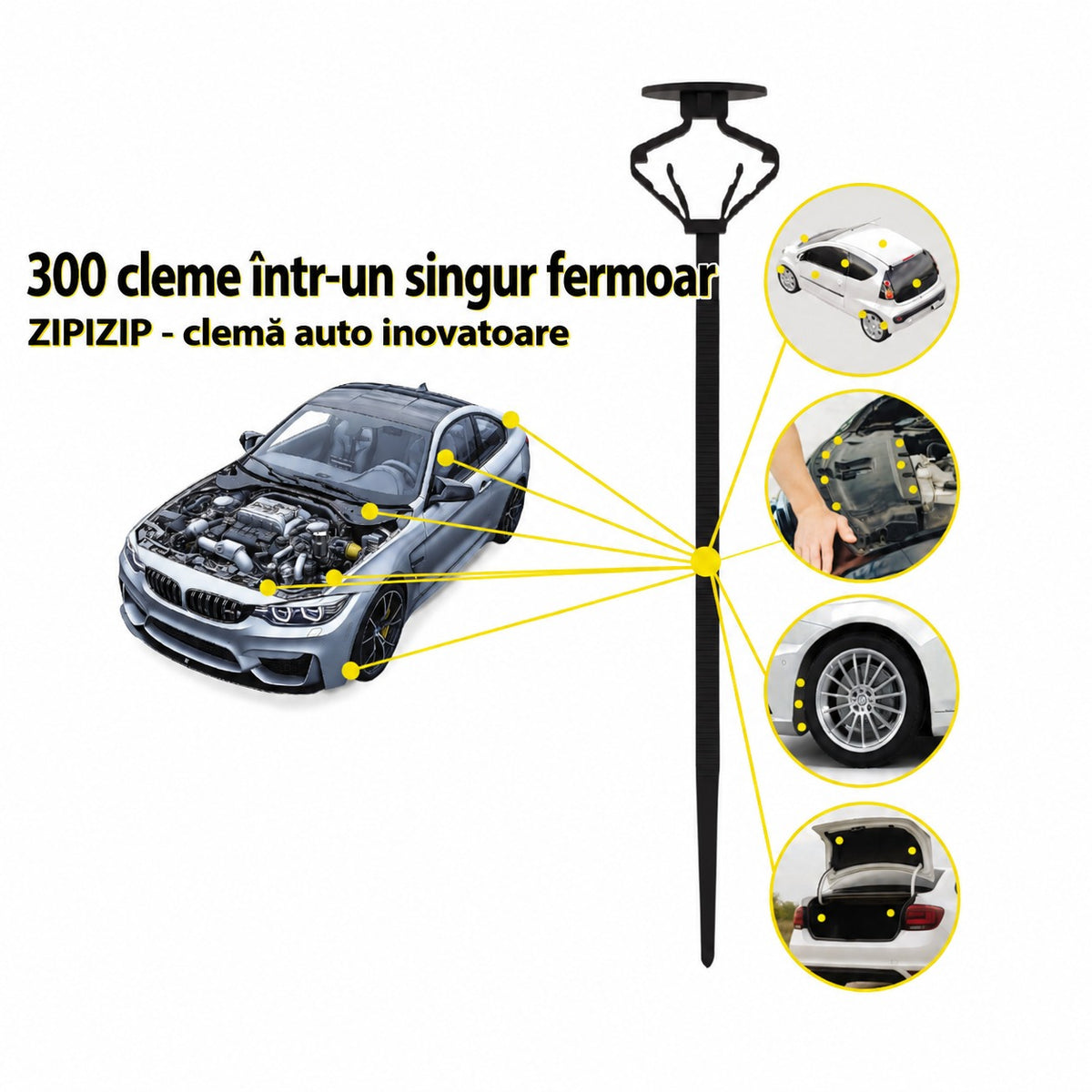 Clipsuri auto universale zipizip 25buc