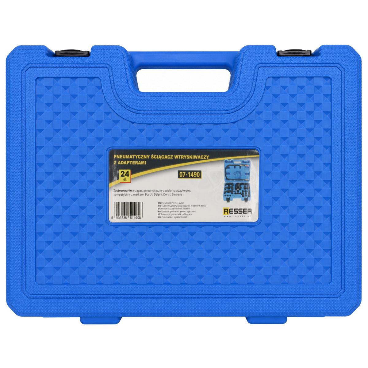 Trusa extractor pneumatic pentru injectoare cu adaptoare 24 piese Bosch Delphi denso Siemens