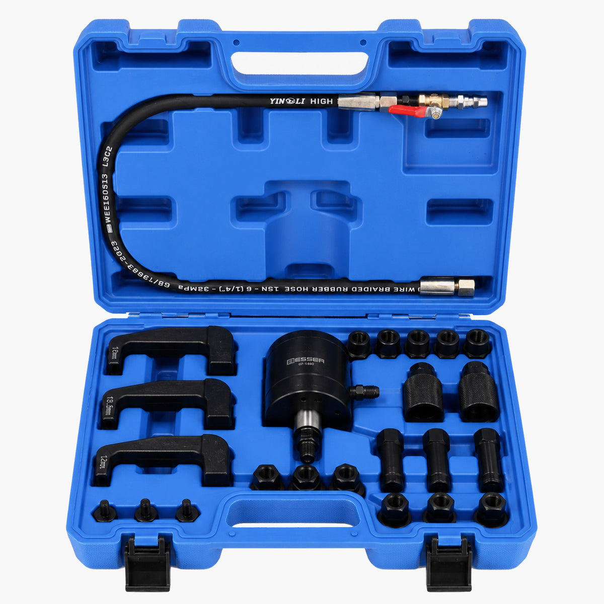 Trusa extractor pneumatic pentru injectoare cu adaptoare 24 piese Bosch Delphi denso Siemens