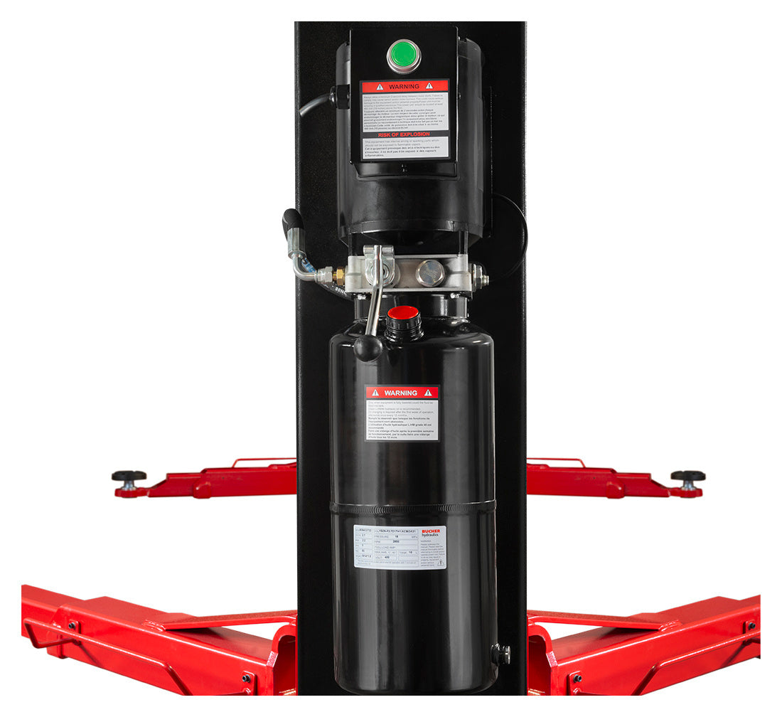 ELEVATOR 2 COLOANE  4.2T DEBLOCARE MANUALA 380V CU BAZA RANFORSATA