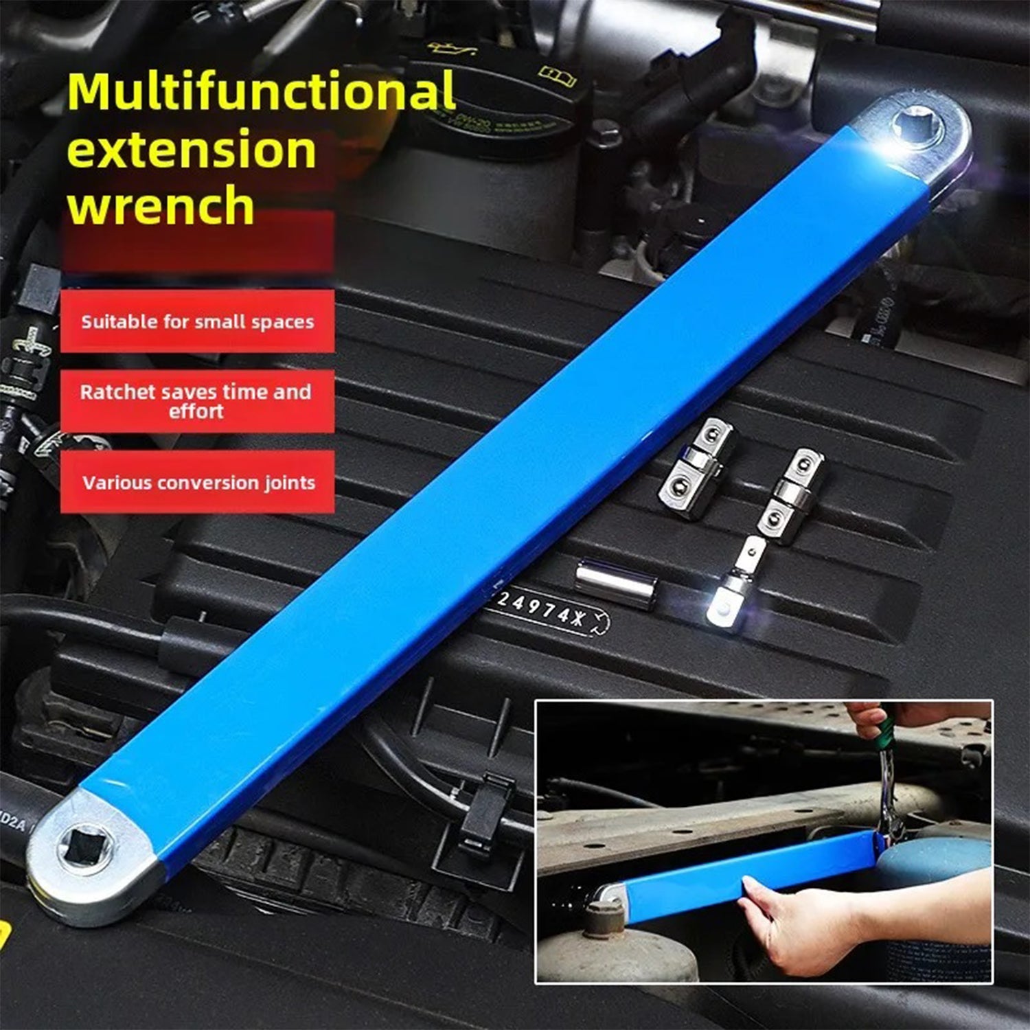 Extensie cheie cu clichet 390mm GEKO