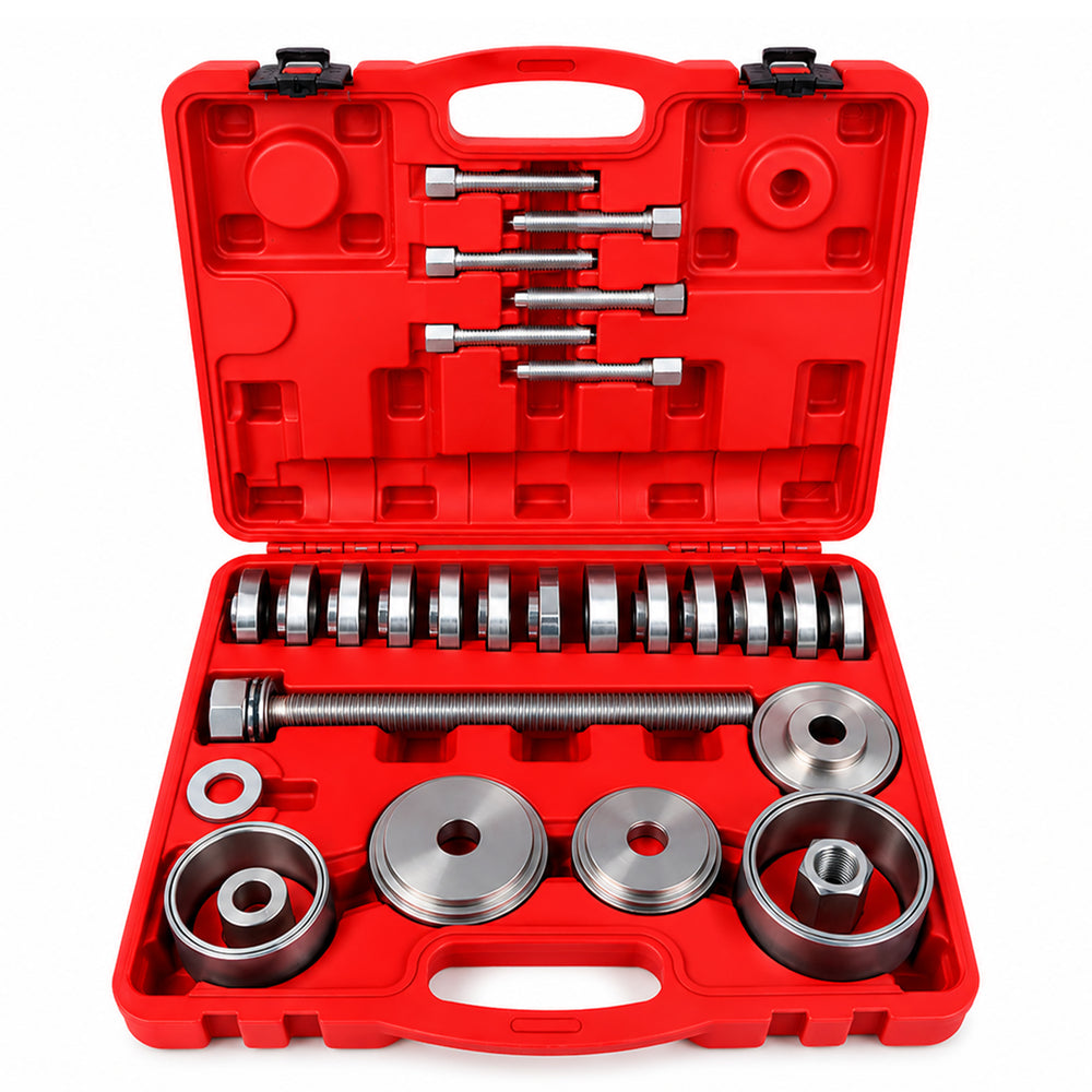 Extractor presa pentru bucse rulmenti de butuci de roti fuzeta, adaptoare 50-102mm 34 piese GEBO TOOLS