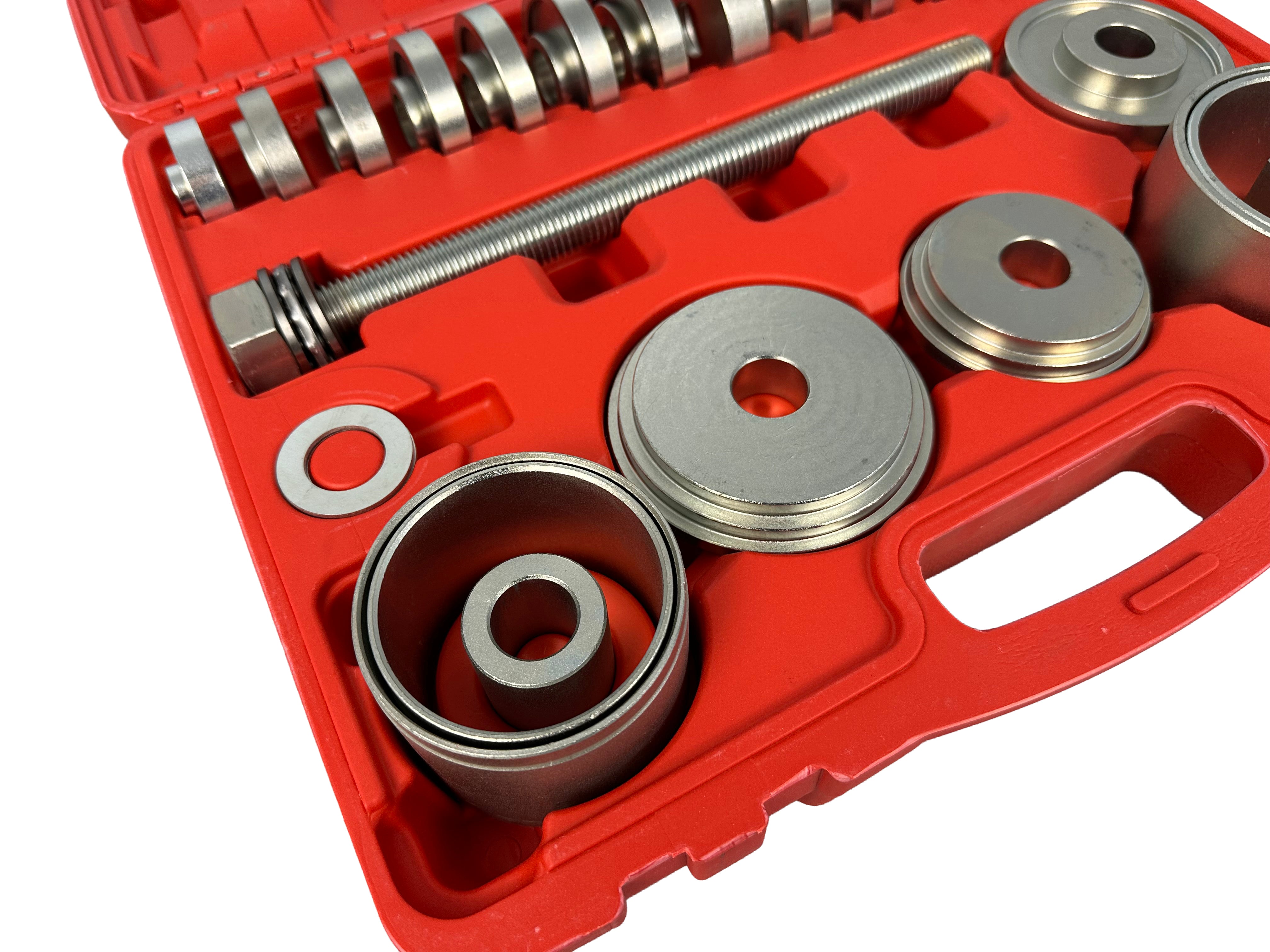 Extractor presa pentru bucse rulmenti de butuci de roti fuzeta, adaptoare 50-102mm 34 piese GEBO TOOLS