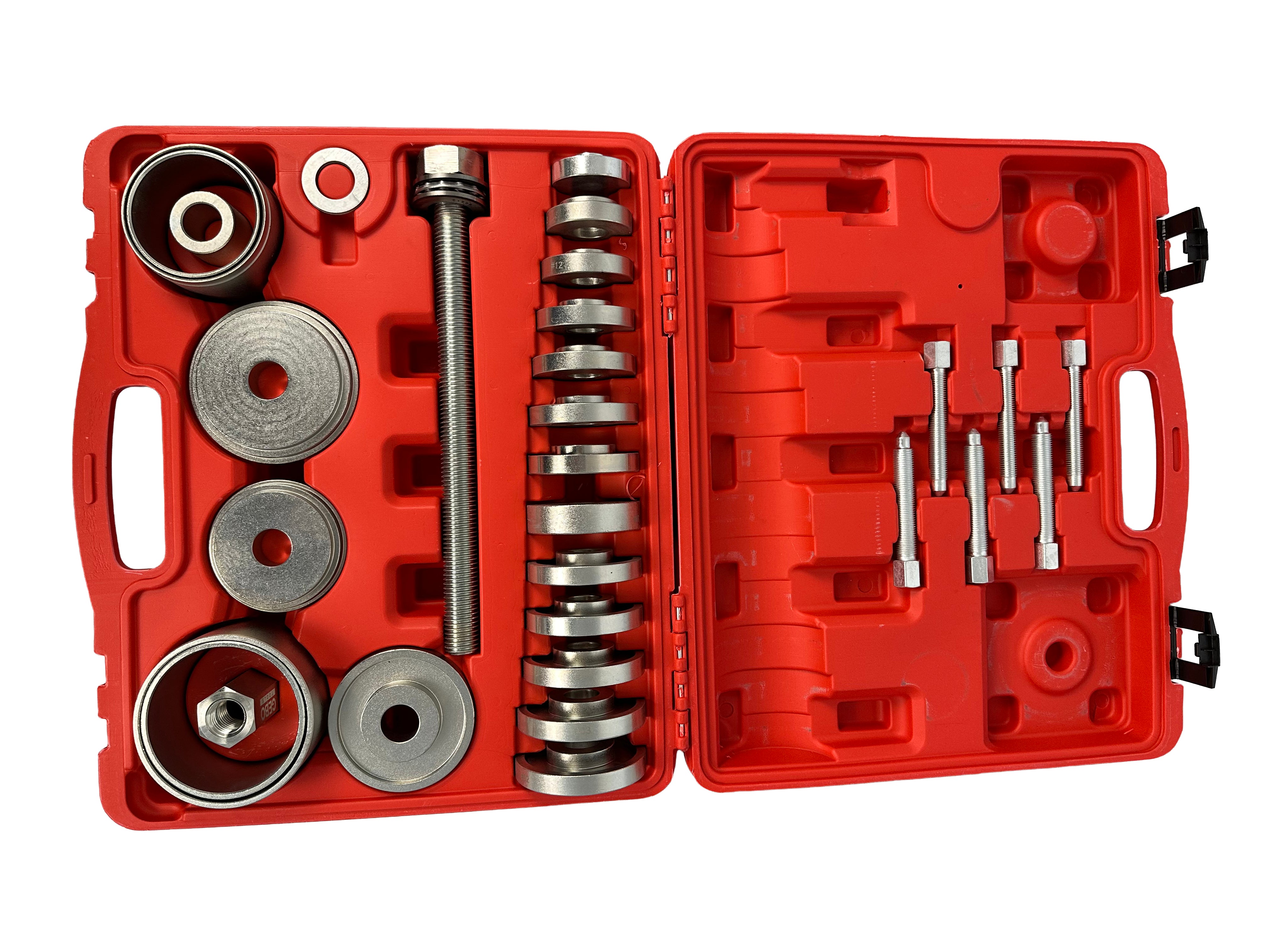 Extractor presa pentru bucse rulmenti de butuci de roti fuzeta, adaptoare 50-102mm 34 piese GEBO TOOLS