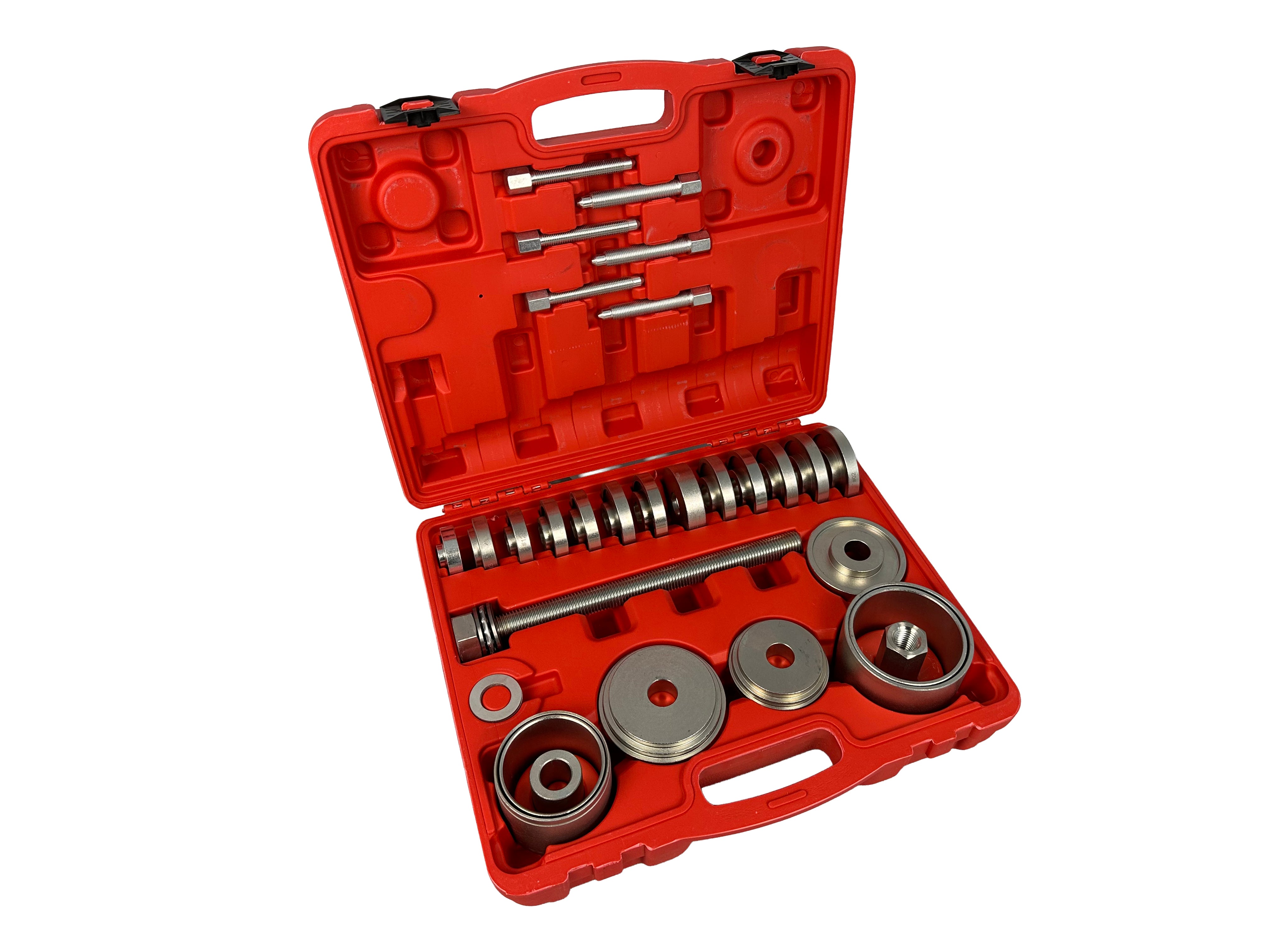 Extractor presa pentru bucse rulmenti de butuci de roti fuzeta, adaptoare 50-102mm 34 piese GEBO TOOLS