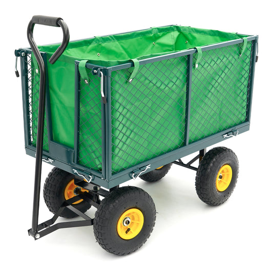 CARUCIOR TRANSPORT MARFA DE GRADINA CU OBLOANE 86 X 46 X 38CM 100KG HBM