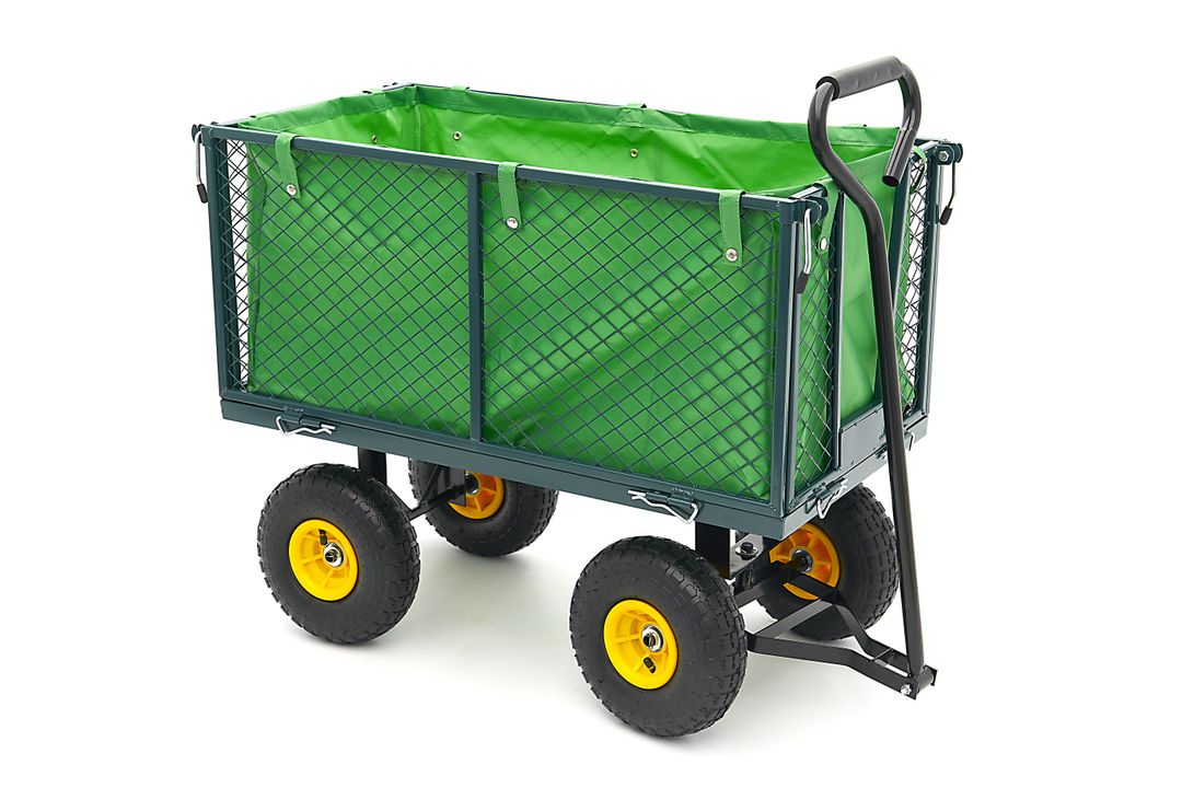 CARUCIOR TRANSPORT MARFA DE GRADINA CU OBLOANE 86 X 46 X 38CM 100KG HBM