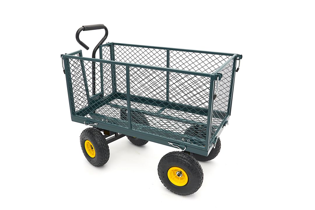 CARUCIOR TRANSPORT MARFA DE GRADINA CU OBLOANE 86 X 46 X 38CM 100KG HBM