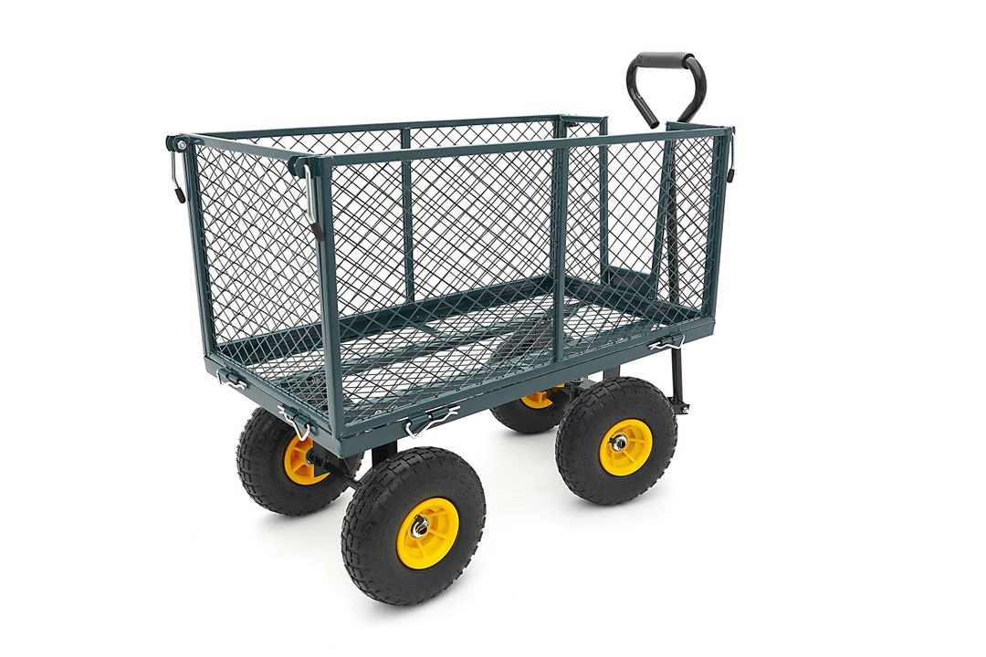 CARUCIOR TRANSPORT MARFA DE GRADINA CU OBLOANE 86 X 46 X 38CM 100KG HBM
