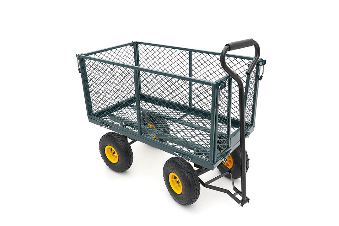 CARUCIOR TRANSPORT MARFA DE GRADINA CU OBLOANE 86 X 46 X 38CM 100KG HBM