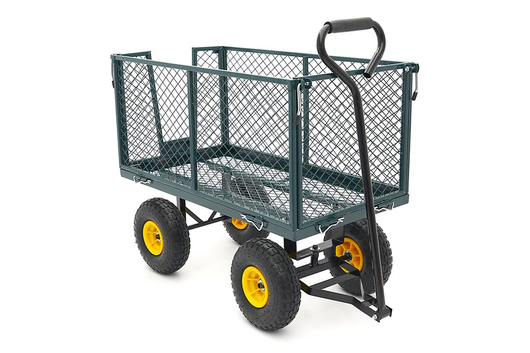 CARUCIOR TRANSPORT MARFA DE GRADINA CU OBLOANE 86 X 46 X 38CM 100KG HBM