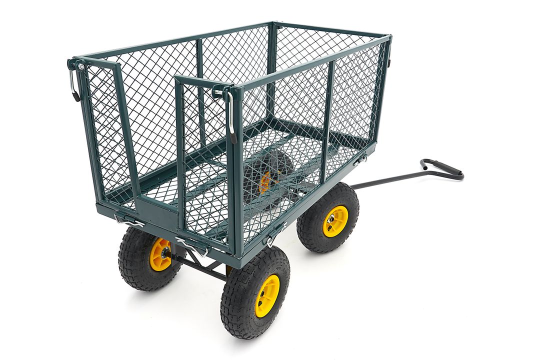 CARUCIOR TRANSPORT MARFA DE GRADINA CU OBLOANE 86 X 46 X 38CM 100KG HBM