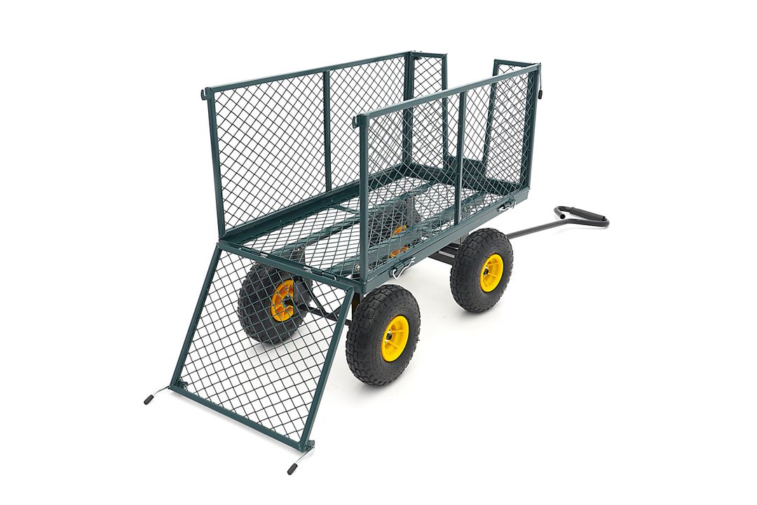 CARUCIOR TRANSPORT MARFA DE GRADINA CU OBLOANE 86 X 46 X 38CM 100KG HBM