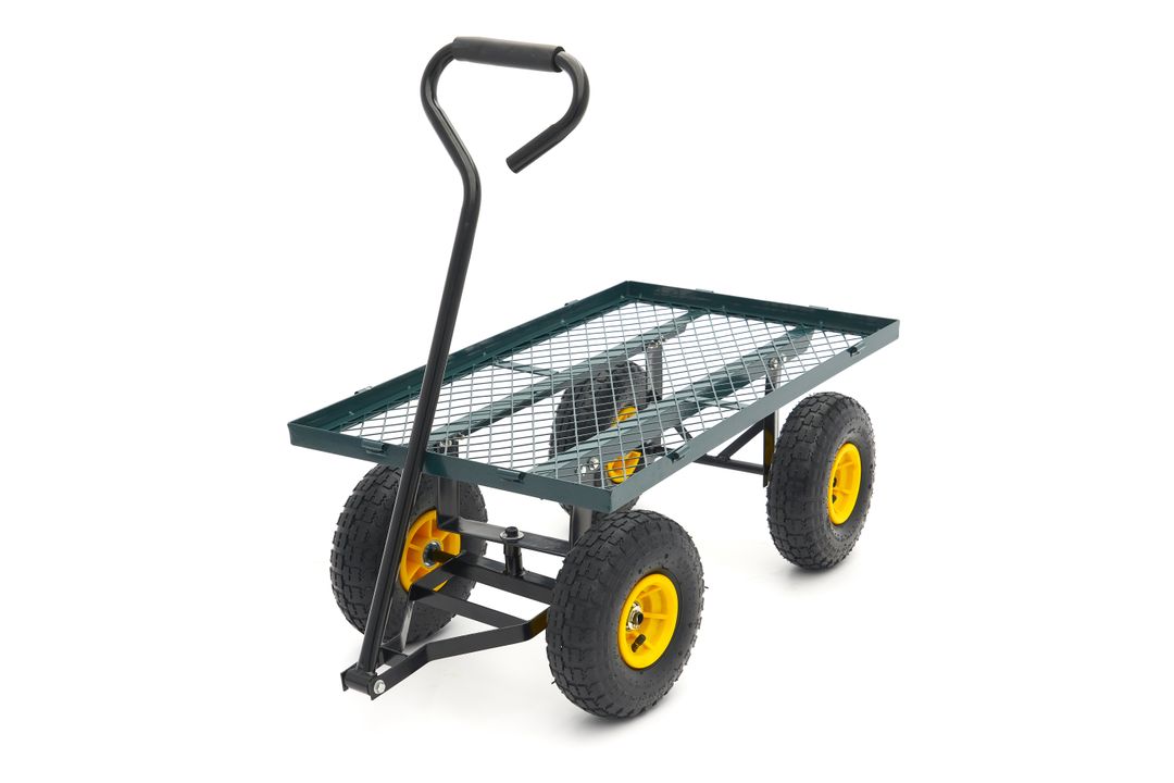 CARUCIOR TRANSPORT MARFA DE GRADINA CU OBLOANE 86 X 46 X 38CM 100KG HBM